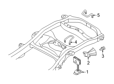 2022 Infiniti QX80 Spare Tire Carrier Diagram