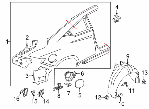 2020 Infiniti Q60 Fuel Door Diagram