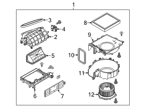 2022 Infiniti Q50 Blower Motor & Fan Diagram