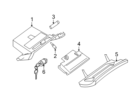 2020 Infiniti QX60 Glove Box Diagram