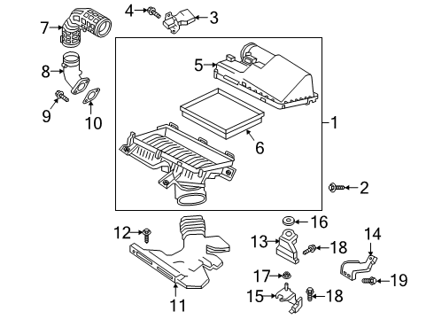 2020 Infiniti QX50 Filters Diagram 1