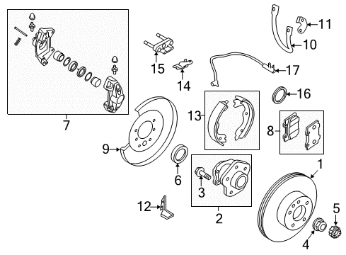 2014 Infiniti Q60 PAD KIT-DISC BRAKE Diagram for D4M60-JL00A