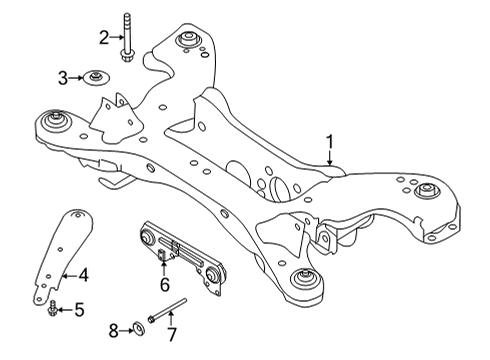 2024 Infiniti QX55 Suspension Mounting - Rear Diagram