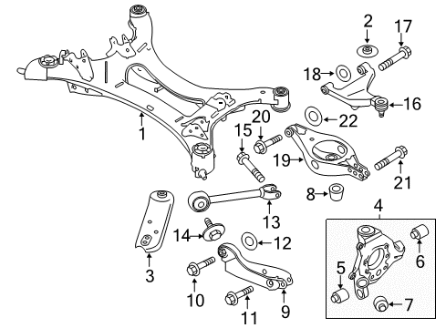 2022 Infiniti QX60 Bolt Diagram for 55479-JA00B