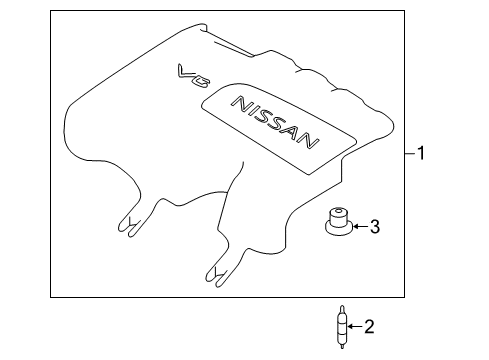 2020 Infiniti QX60 Engine Appearance Cover Diagram