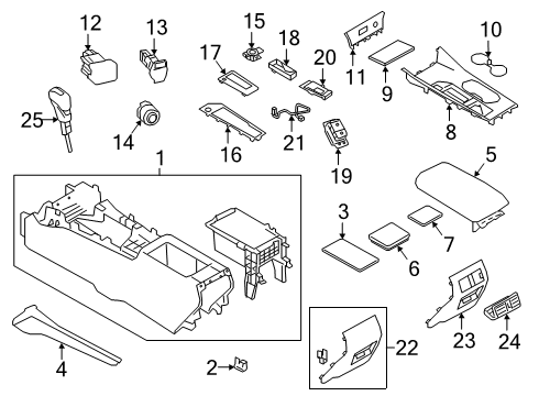 2017 Infiniti Q60 Socket-Assembly Diagram for 25331-6CA0A