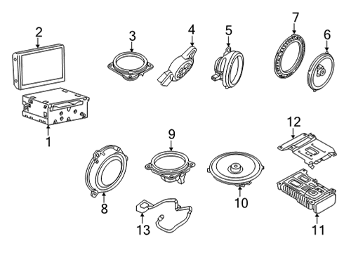 2022 Infiniti Q50 Sound System Diagram