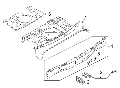 2022 Infiniti Q50 Rear Body Diagram