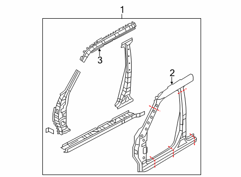 2020 Infiniti QX80 Aperture Panel Diagram