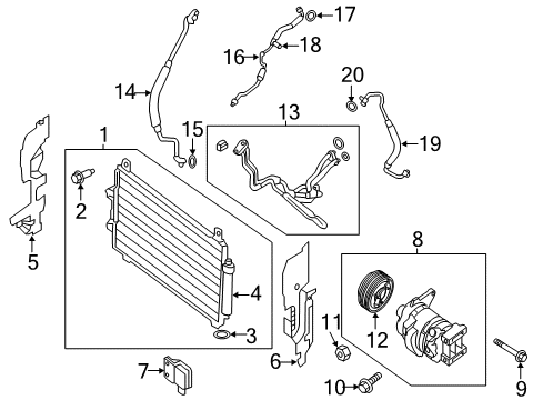 2020 Infiniti QX60 Switches & Sensors Diagram