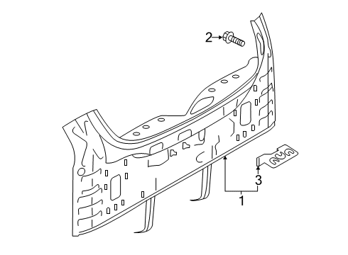 2020 Infiniti QX50 Rear Body Diagram