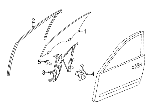 2022 Infiniti Q50 Front Door Diagram 1