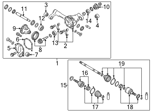 2014 Infiniti QX80 Dust Boot Kit-Repair,Outer Diagram for C9BDA-1LB0C