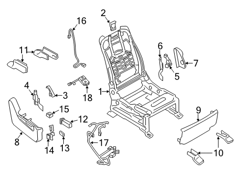 2021 Infiniti QX80 Lumbar Control Seats Diagram 2