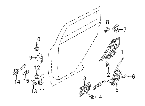 Handle-Dr Ins L Diagram for 80671-3YM3B