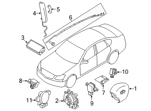 Sensor Assembly-Seat Belt Diagram for 98880-AT310