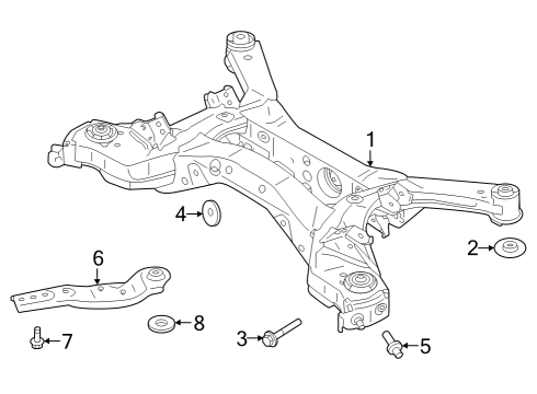 2023 Infiniti QX60 Suspension Mounting - Rear Diagram 2