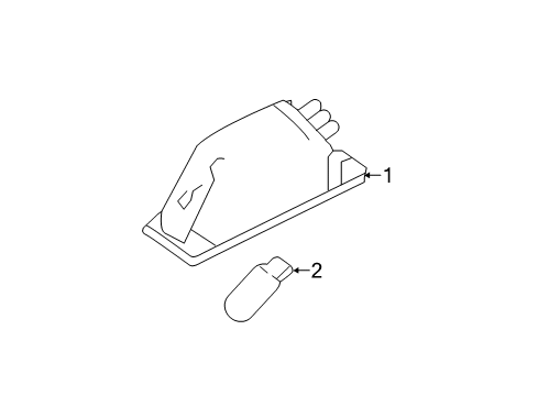 2022 Infiniti Q50 License Lamps Diagram