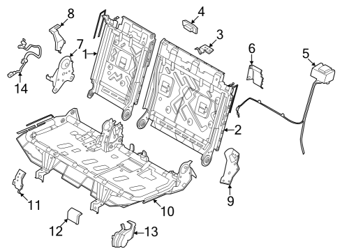 2023 Infiniti QX60 Third Row Seats Diagram 2