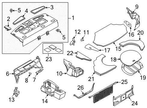 2003 Infiniti M45 Clip Diagram for 80999-VE000