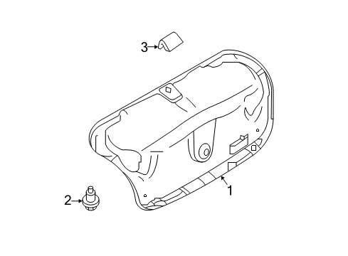 2022 Infiniti Q50 Interior Trim - Trunk Diagram