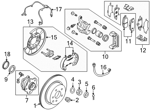 2016 Infiniti QX50 Seal Kit-Disc Brake Diagram for D4ABM-AR000