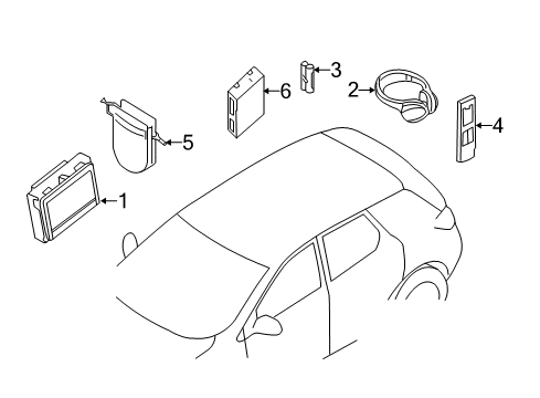 2015 Infiniti QX80 Micro Headphone Diagram for 28310-5ZA0B