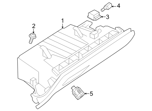 2022 Infiniti QX55 Glove Box Diagram