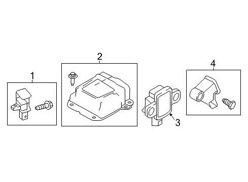 Sensor-Side AIRBAG Center Diagram for K8820-5DJ0B