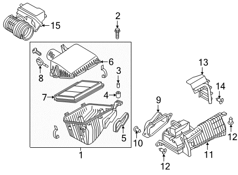 2021 Infiniti QX80 Filters Diagram 1