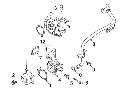 2024 Infiniti QX55 Water Pump Diagram