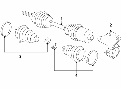 2020 Infiniti QX60 Axle Shafts & Joints, Drive Axles Diagram