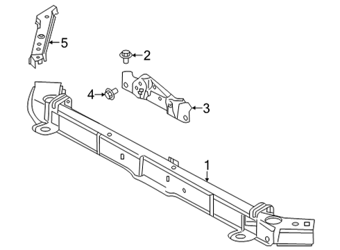 2022 Infiniti QX55 Radiator Support Diagram