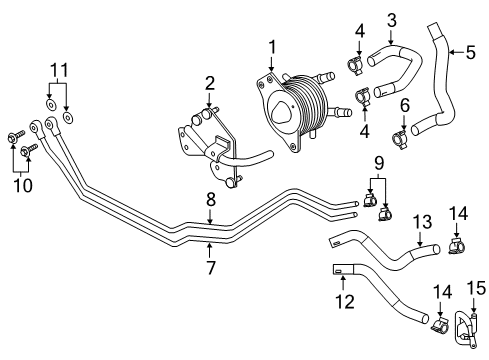 2020 Infiniti Q60 Trans Oil Cooler Diagram 2