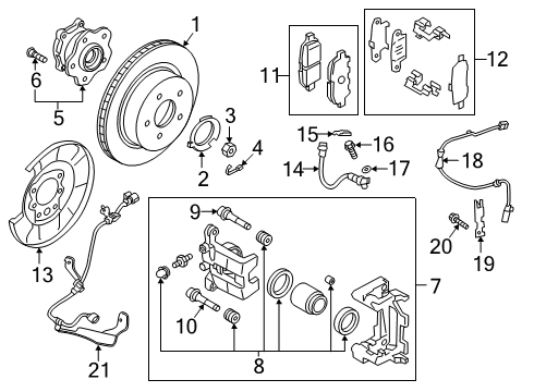 2021 Infiniti QX50 Anti-Lock Brakes Diagram 3