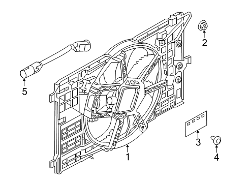 2020 Infiniti QX50 Cooling System, Radiator, Water Pump, Cooling Fan Diagram 1