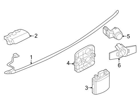 2022 Infiniti QX55 Parking Aid Diagram 3