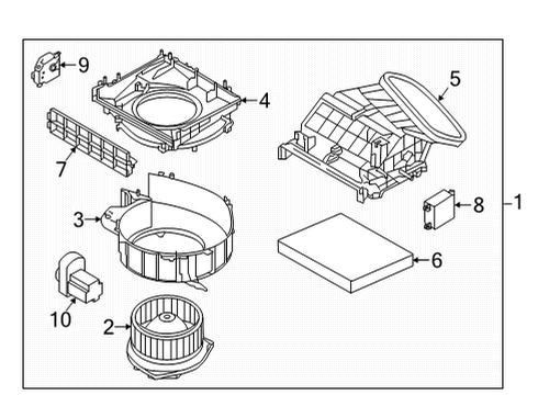 2022 Infiniti QX55 Blower Motor & Fan Diagram