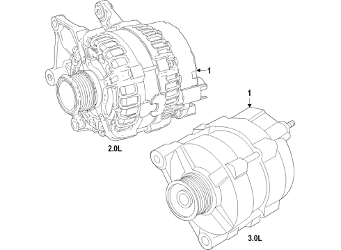 2020 Infiniti Q60 Alternator Diagram 1