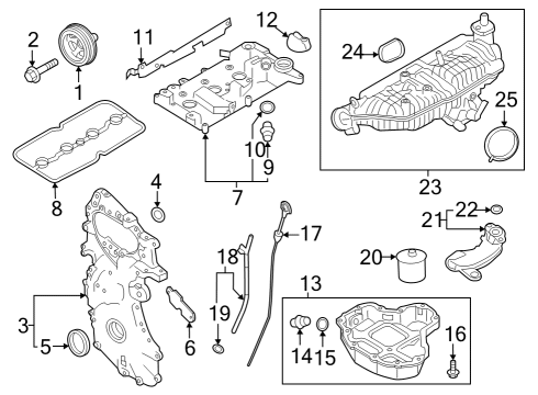 2022 Infiniti QX55 COVER-ROCKER COVER Diagram for 132B1-5NA2A