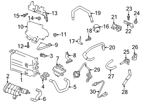 2022 Infiniti QX55 Emission Components Diagram