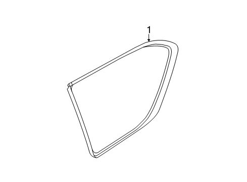 2022 Infiniti QX80 Glass & Hardware - Quarter Panel Diagram