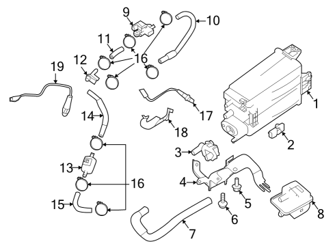 2023 Infiniti Q50 CAMSHAFT POSITION SENSOR Diagram for 23731-JA11D