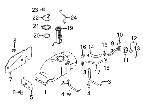 2015 Infiniti Q70 Pump Assy-Fuel, High Pressure Diagram for 16630-1LA1A