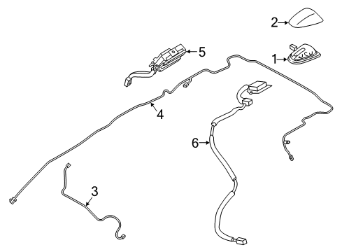 2022 Infiniti QX80 FEEDER-ANTENNA Diagram for 28241-6JL0A