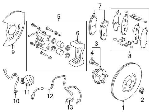 2020 Infiniti Q60 Anti-Lock Brakes Diagram 3