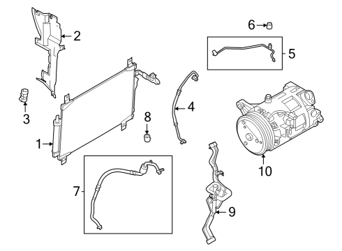 2022 Infiniti QX60 COMPRESSOR ASSY-COOLER Diagram for 92600-6SA0C