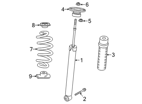 2023 Infiniti QX55 Shocks & Components - Rear Diagram