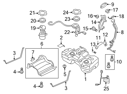 2022 Infiniti QX60 Clip Diagram for 17574-8H300