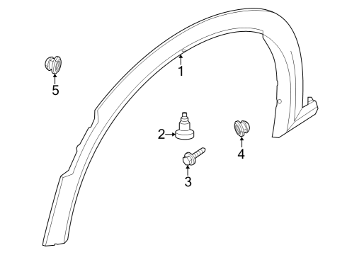 2023 Infiniti QX60 Exterior Trim - Fender Diagram